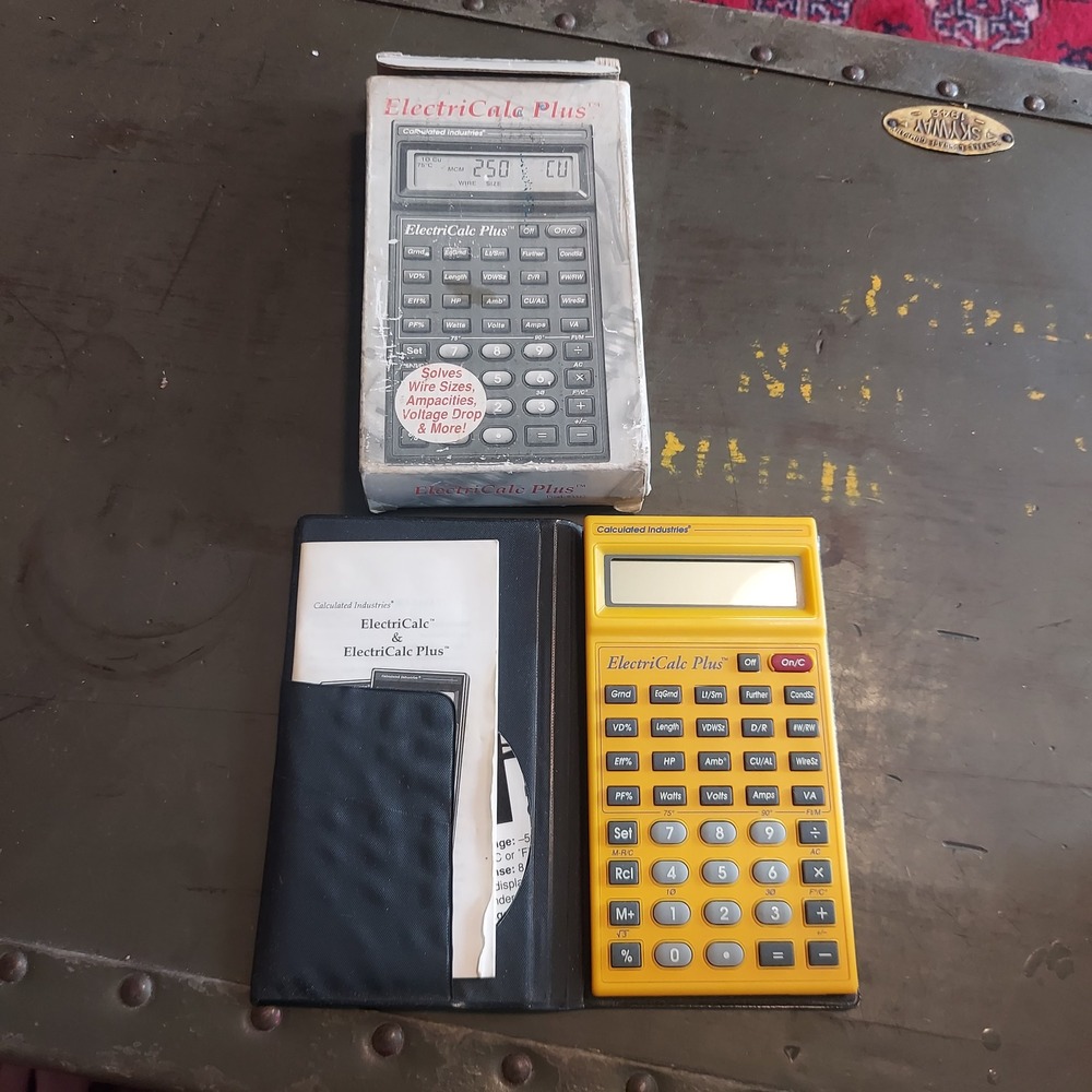 Calculated Industries ElectriCalc Plus 3342 Electrical Calculator with Case Box